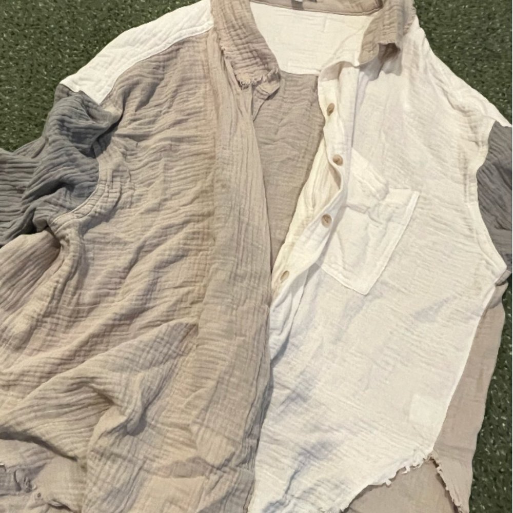 Miou Muse - Color Block Button Up - image 4